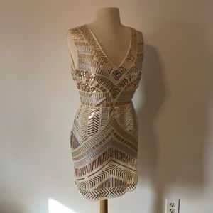 Gold Cocktail Dress